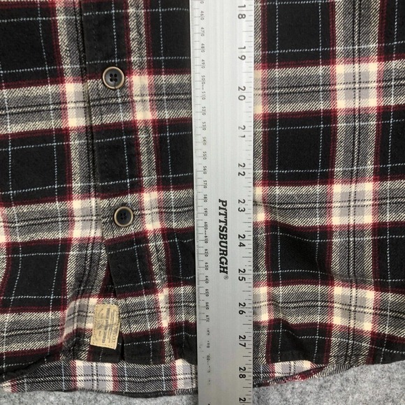JACHS Men's Flannel Button Up Midweight Cotton Plaid Casual Cabincore Outdoor M - Picture 5 of 9